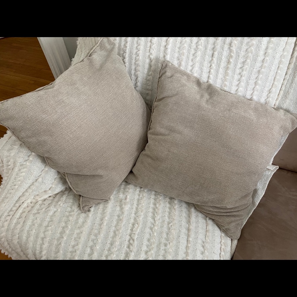 Set of 2 sofa cushions